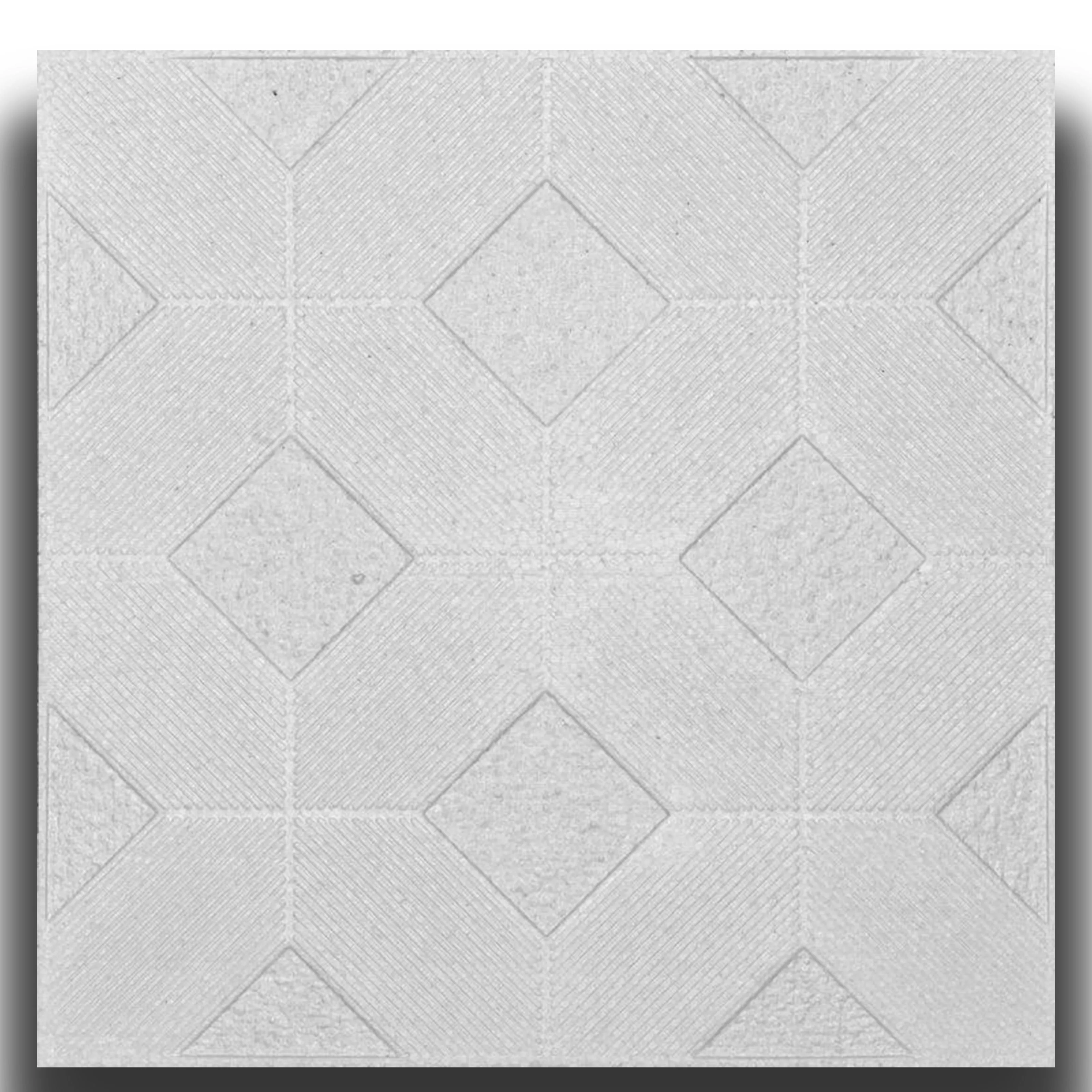 10 o 20mq (40 oppure 80 pezzi) di pannello decorativo a soffitto in polistirene compatto 50x50cm (spess. 1cm) LAGOS