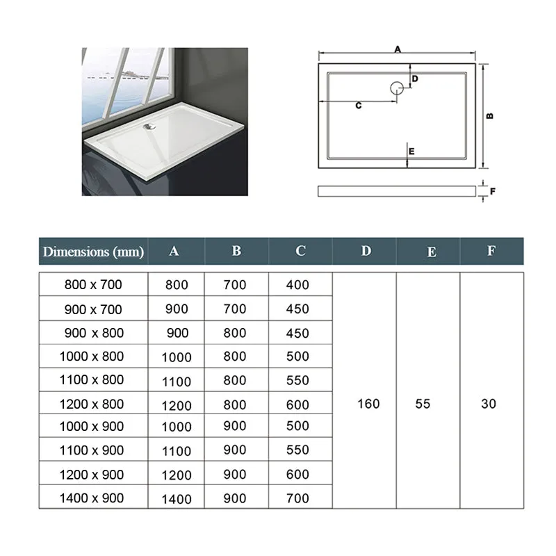 Aica Walk In Alta 200 cm Parete Per Doccia Fissa Barra Stabilizzatrice 90cm Vetro 8mm Semitrasparente Opaco Temperato Anticalcare