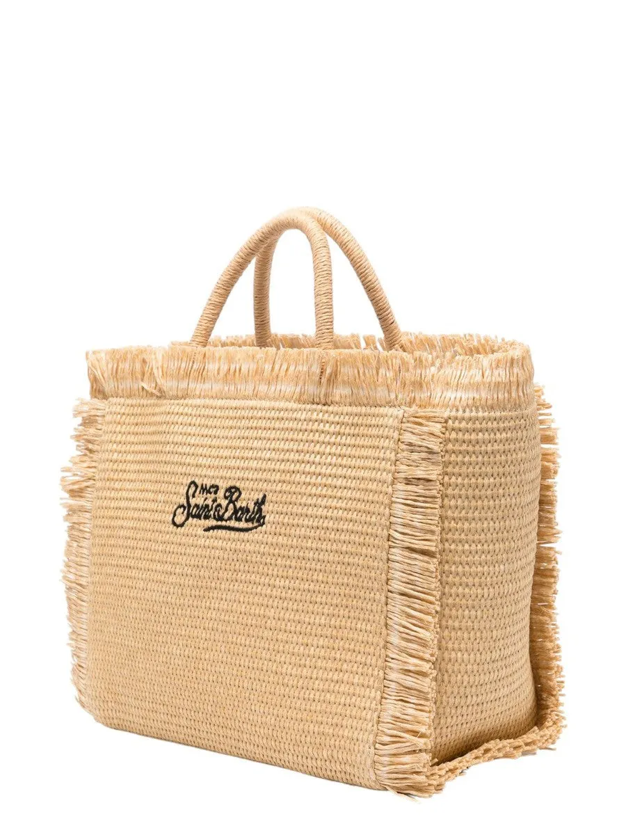 Borsa da spiaggia Colette con frange