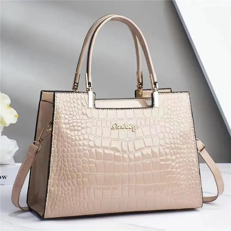 Elisabetta - Borsa in Crocodile Lucido