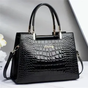 Elisabetta - Borsa in Crocodile Lucido