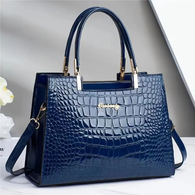 Elisabetta - Borsa in Crocodile Lucido