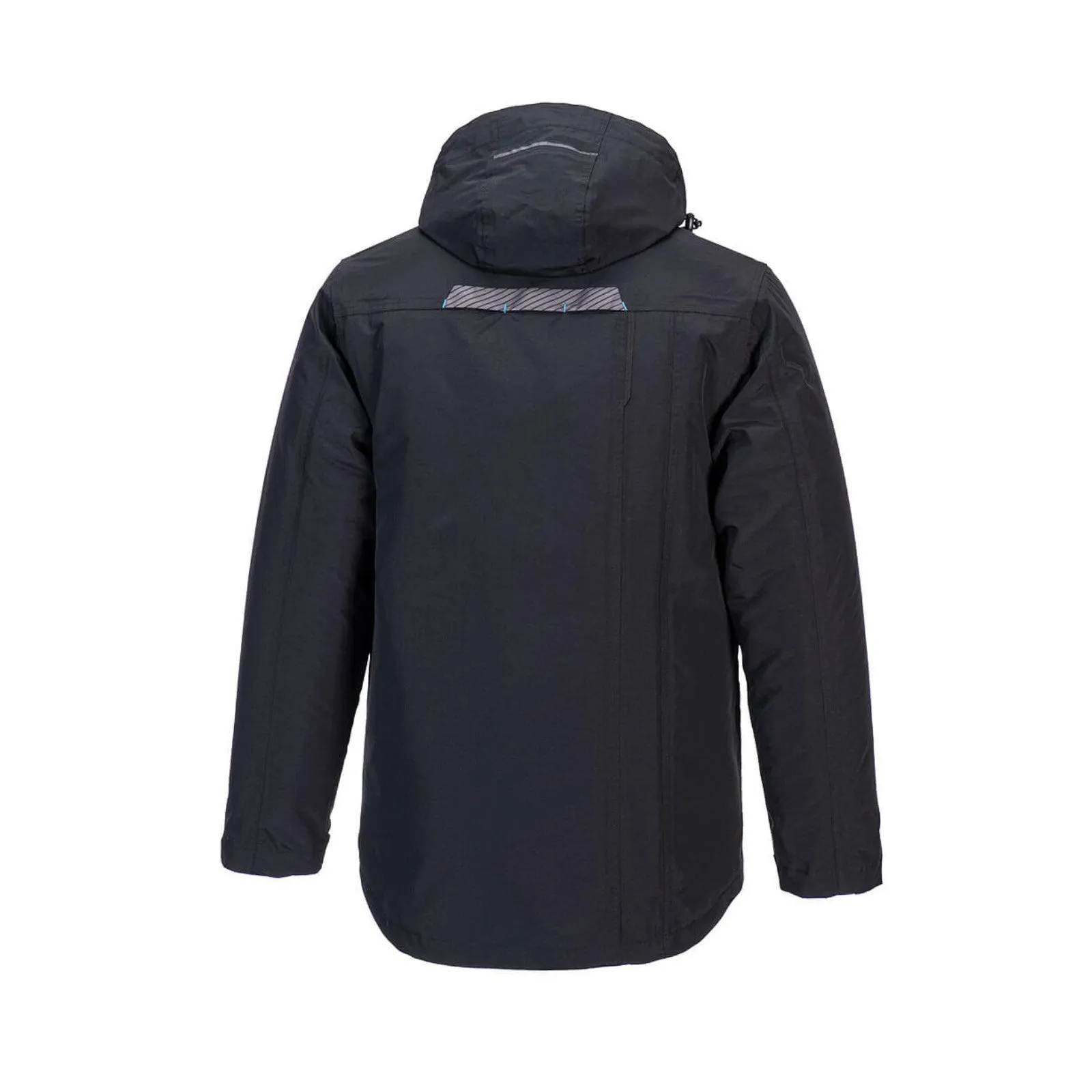 Giacca invernale imbottita impermeabile con cappuccio nera T. S-3XL PORTWEST WX3-T740