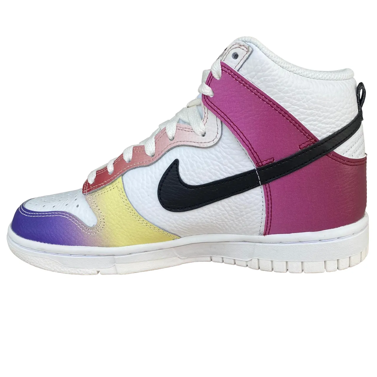 Nike Dunk Hi Retro FD0802-100 white-black women's high-top sneakers shoe