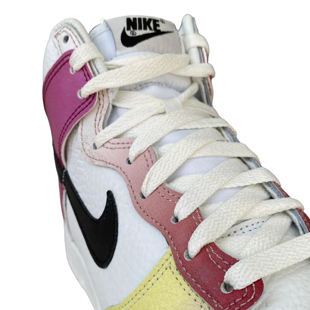 Nike Dunk Hi Retro FD0802-100 white-black women's high-top sneakers shoe