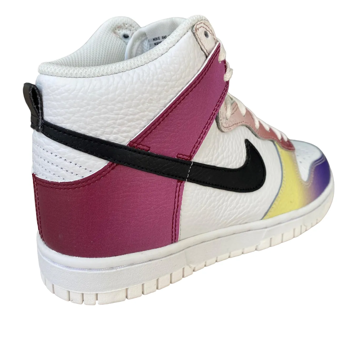 Nike Dunk Hi Retro FD0802-100 white-black women's high-top sneakers shoe