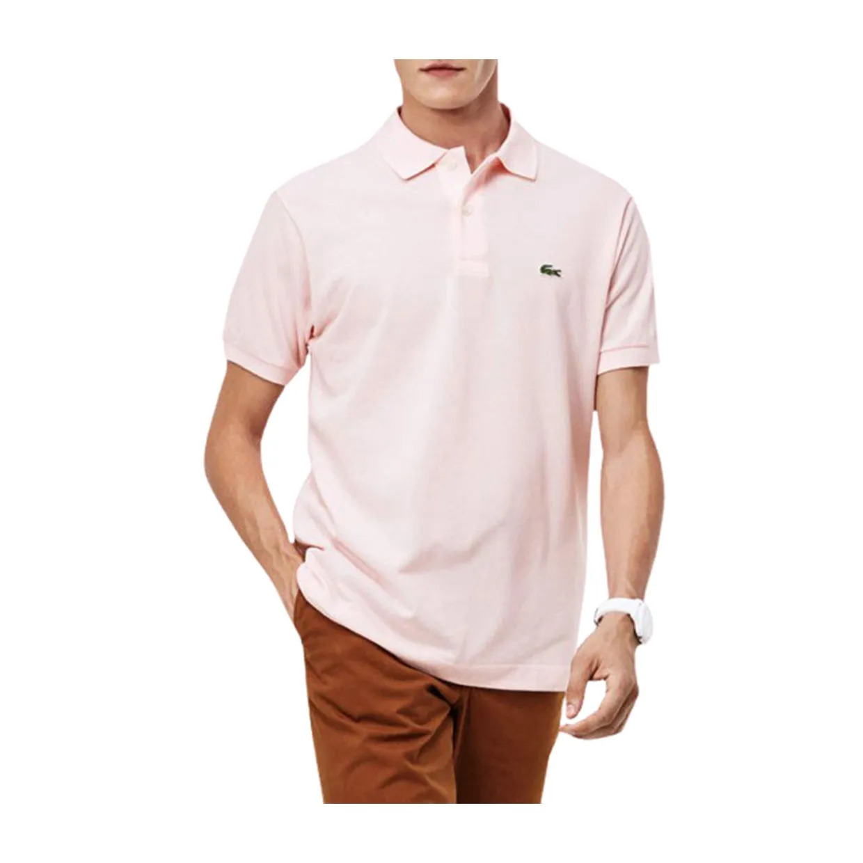 Polo Lacoste Slim Fit Rosa