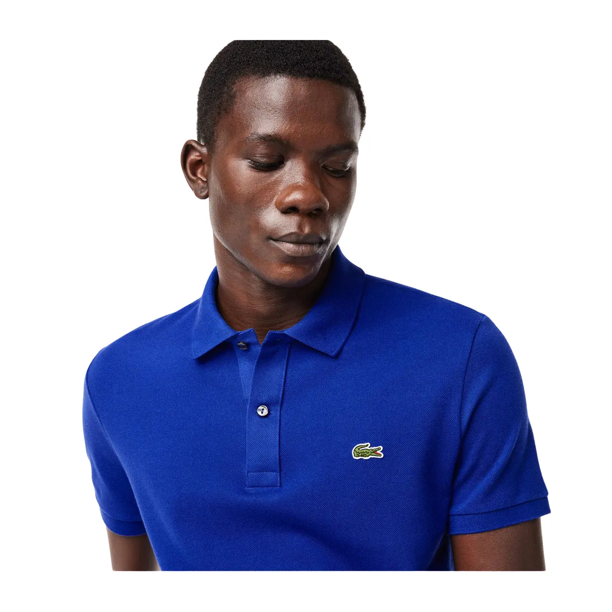 Polo Uomo Lacoste Slim Fit Blu (BDM)