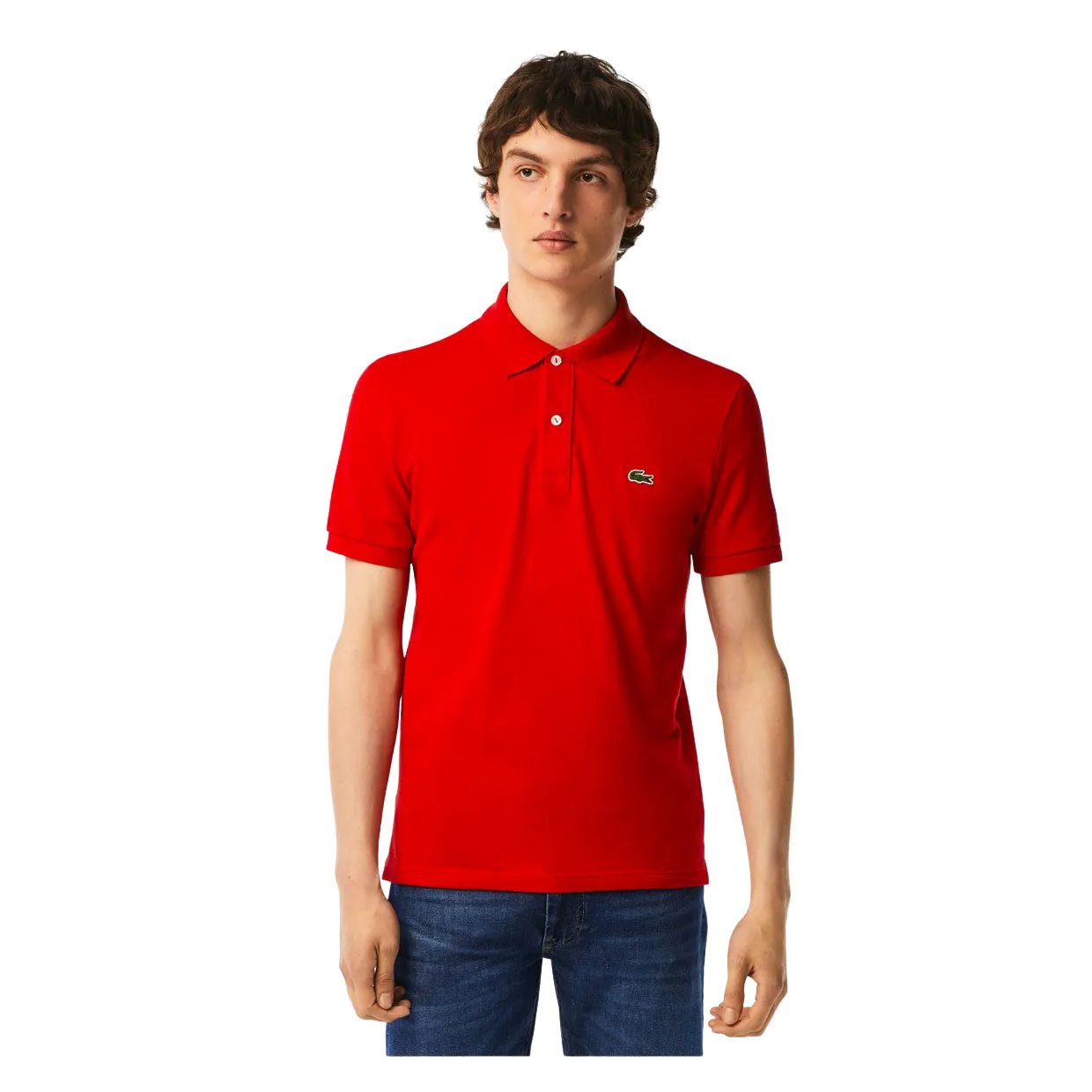 Polo Uomo Lacoste Slim Fit Rosso