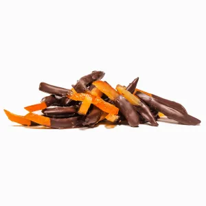 Scorzette di arancia candita ricoperte di cioccolato 150 gr