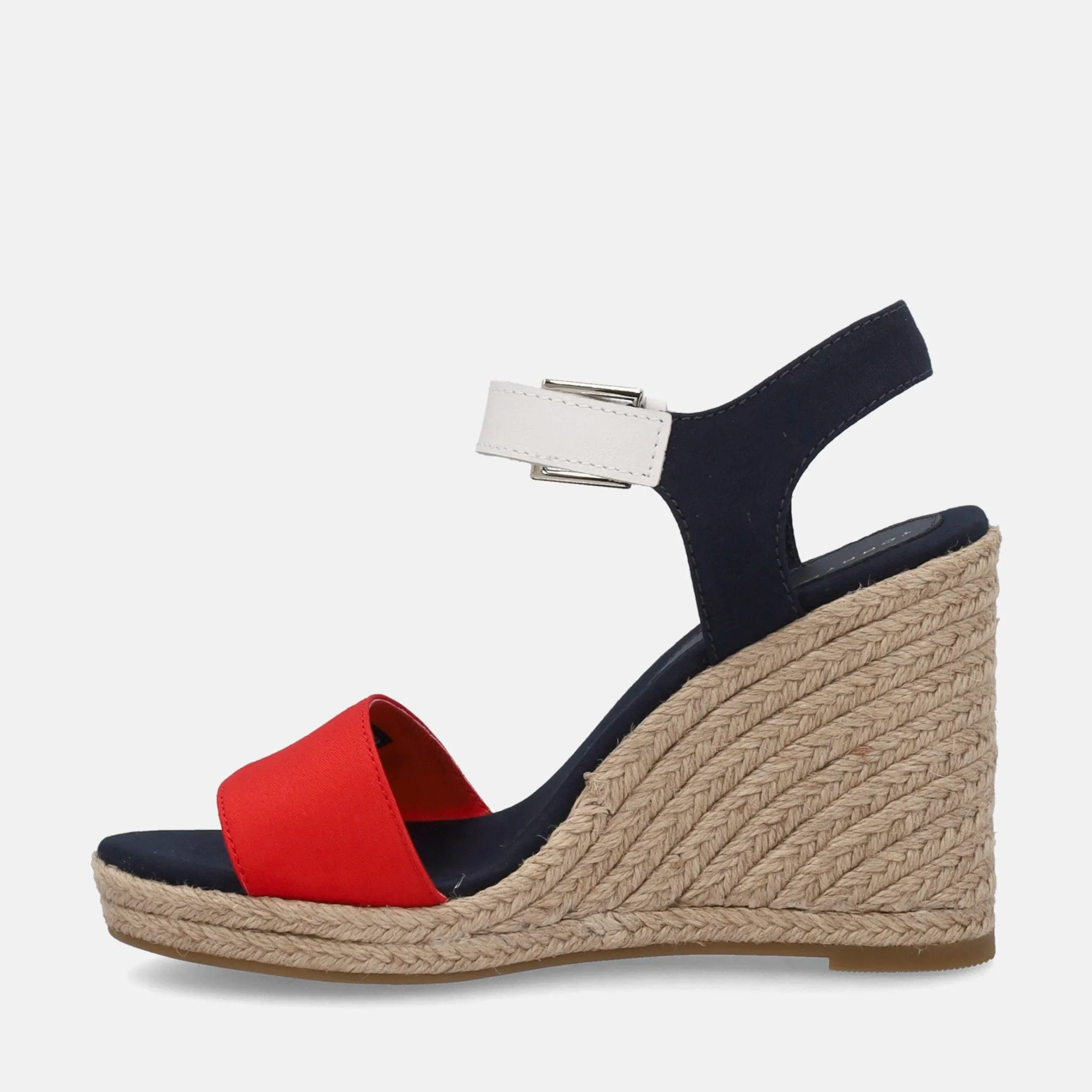 Tommy Hilfiger Striped Wedge Heels