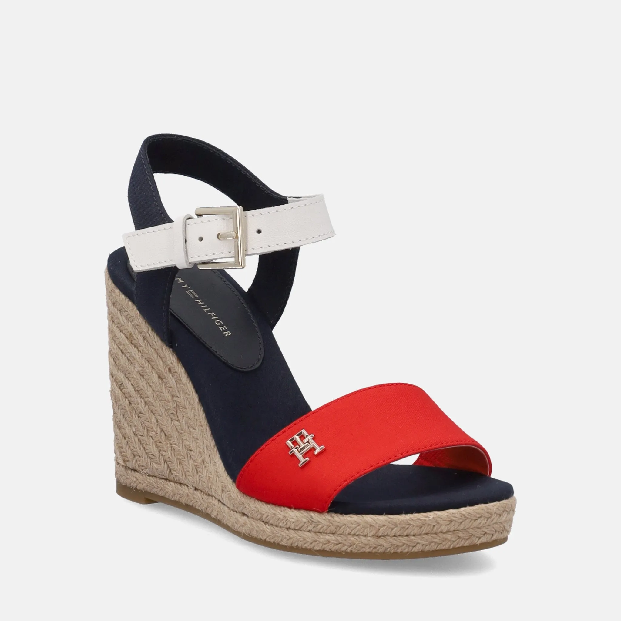 Tommy Hilfiger Striped Wedge Heels